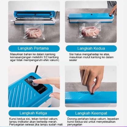 Mesin Vacum Sealer Plastik Vacuum Udara Vakum alat bungkus makanan Vipoo Z-100 Vacum sealer FRESH Makanan Food Packing