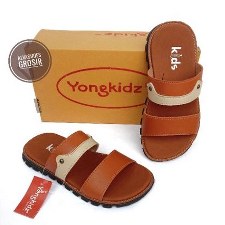 Sandal anak laki laki model slop 01 usia 4 5 6 7 8 9 10 11 12