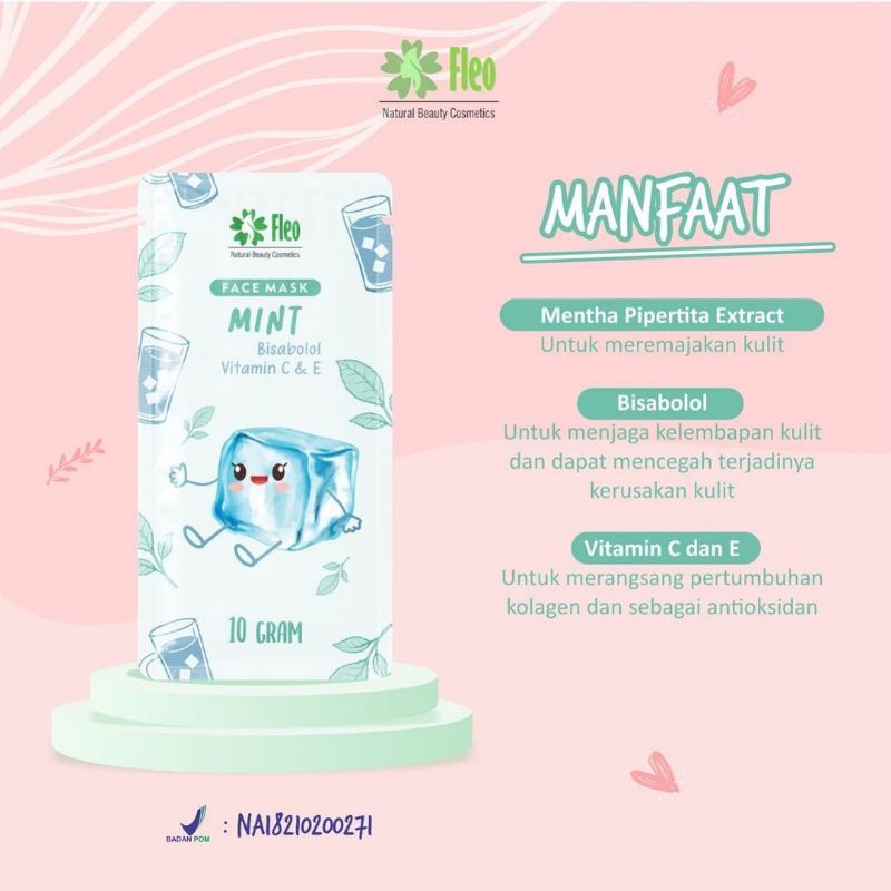 BPOM ✅ FLEO WASH OFF MASK 10GR READYSTOCK