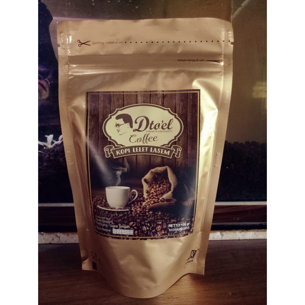 

DTOEL COFFEE GOLD kemasan 150gr - KOPI LELET KHAS LASEM - KOPI MILENIAL - KOPI HITS - KOPI VIRAL - K