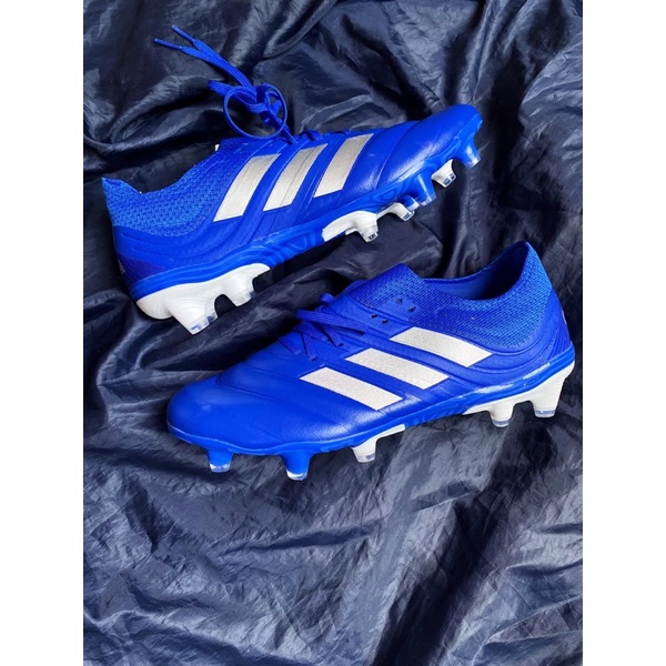 Sepatu Bola Adidas Copa 19.1 Blue White FG