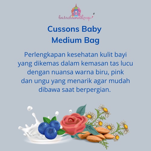 Cussons Baby Medium Bag / cusson Tas Hadiah / Kado Bayi / Hampers / Travel Bag Free Cussons Baby Oil