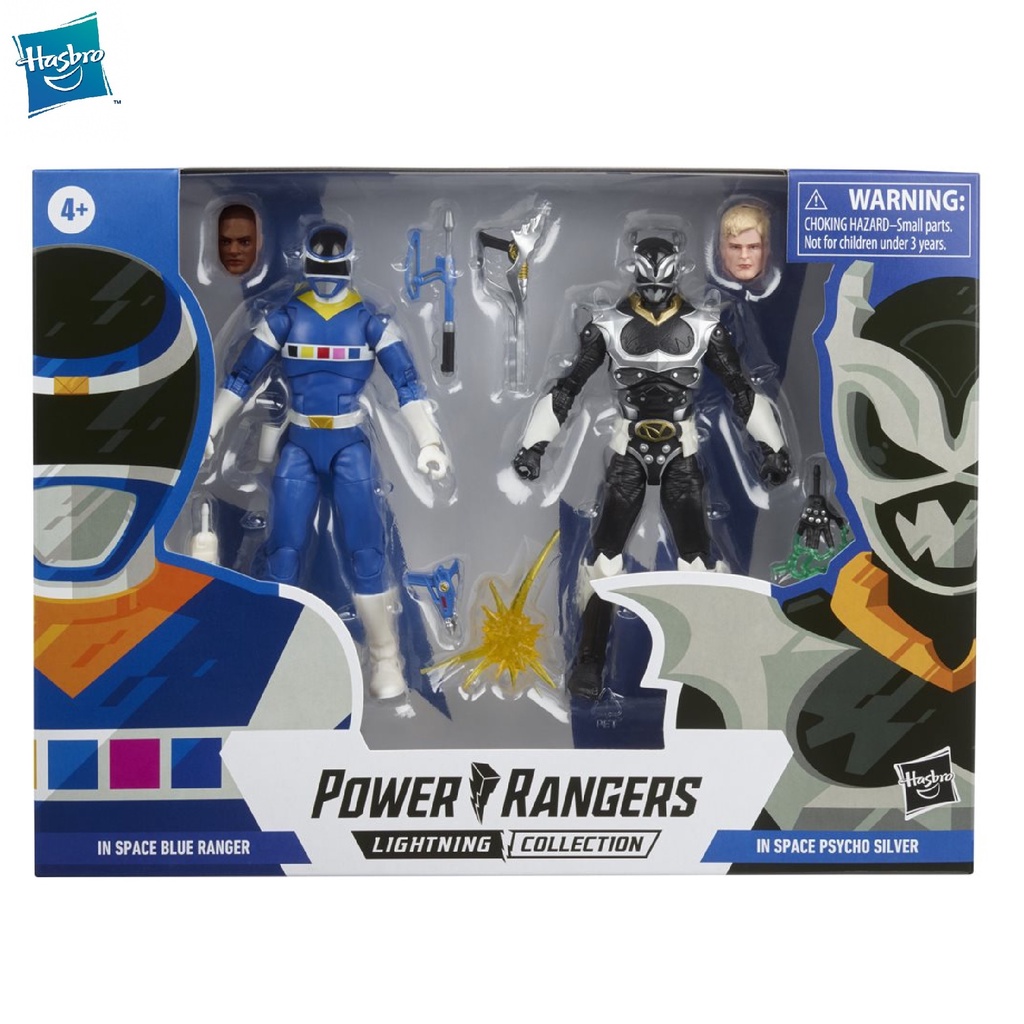 POWER RANGERS Lightning Collection In Space Blue Ranger & Silver Psycho Ranger Premium Pack Figure