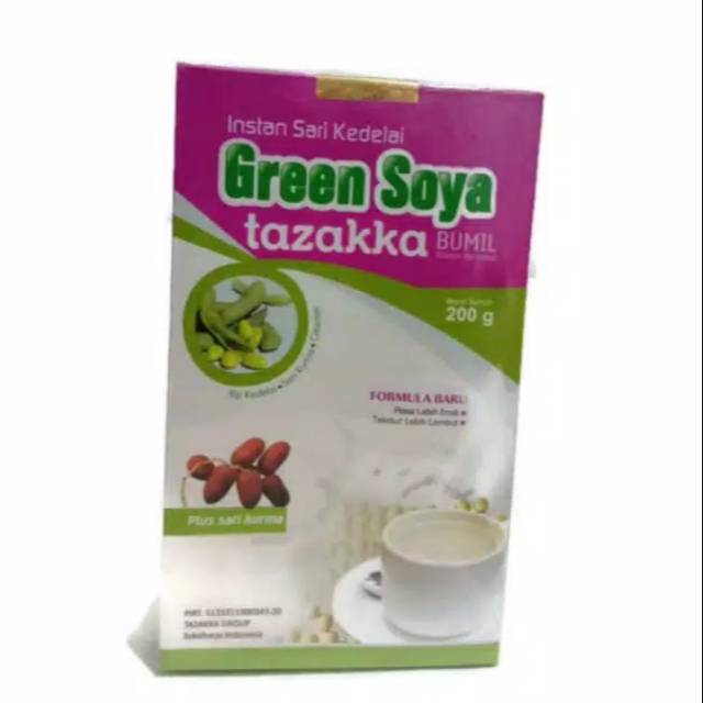 

Green Soya tazakka - Nutrisi Ibu Hamil Instan Sari Kedelai 200gr