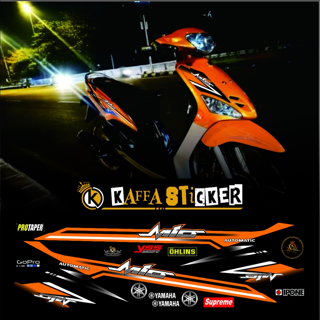 Striping mio sporty mio smile mio amore mio thailand stiker mio smile sporty