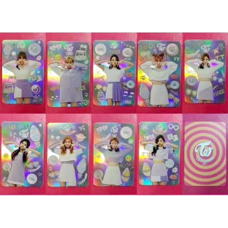 TWICE coaster LANE:1 TT hologram photocard holo