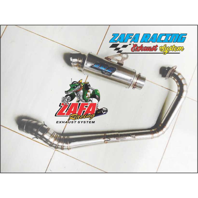 KNALPOT RACING DOS FULL CACING VIXION SONIC CB150R TIGER SATRIA FU MEGA PRO MX NEW GSX GTR DLL