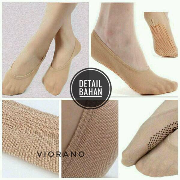 Kaos Kaki Telapak Mata Kaki Anti Licin Kos Kaki Tapak / Invisible Woman Socks Anti Slip Tapak Bawah