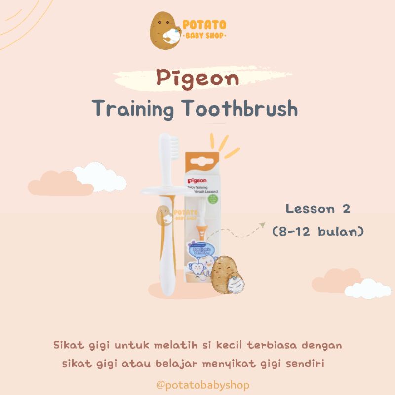 Pigeon - training toothbrush lesson 2  ( 8-12 bulan)