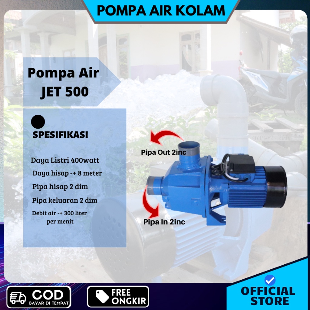 pompa air saat banjir JET 500 pompa air anti banjir