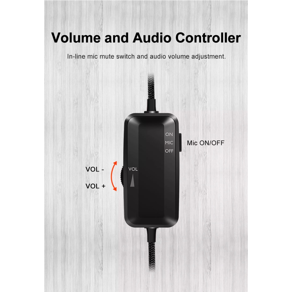 AKN88 - PXN U305 Gaming Lightweight 40MM Headset Microphone Earphone