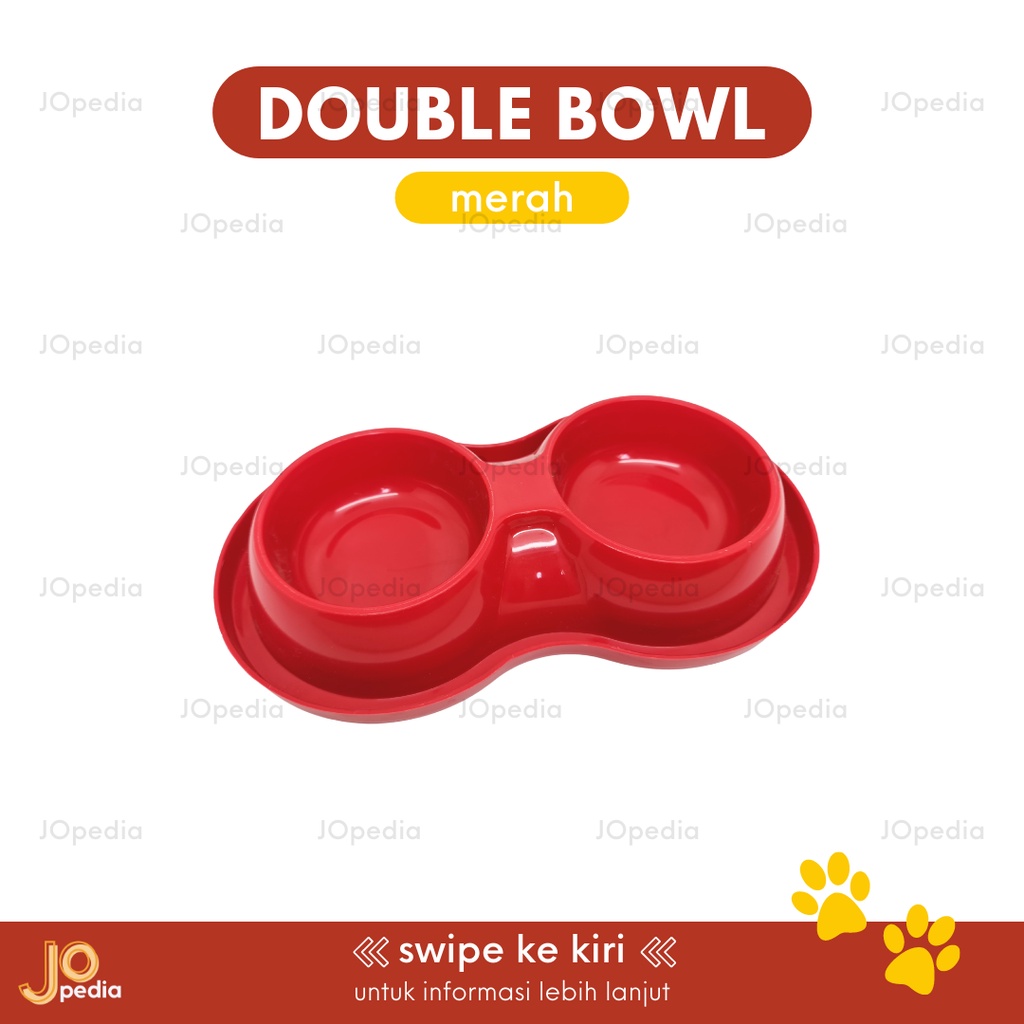 DOUBLE BOWL ANTI SEMUT Tempat Makan Kucing Anjing Mangkok Feeder