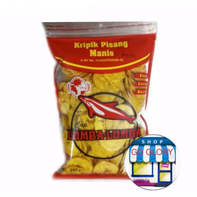 

keripik pisang agung manis malang cap lumba lumba 280 gr