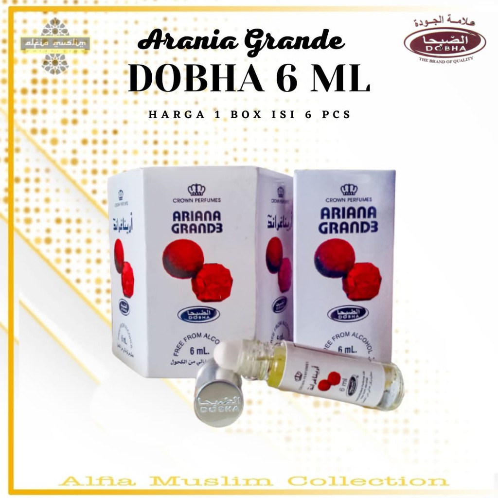 Parfum Dobha Arania Grande 6 Ml 1 Bok Isi 6 Pcs