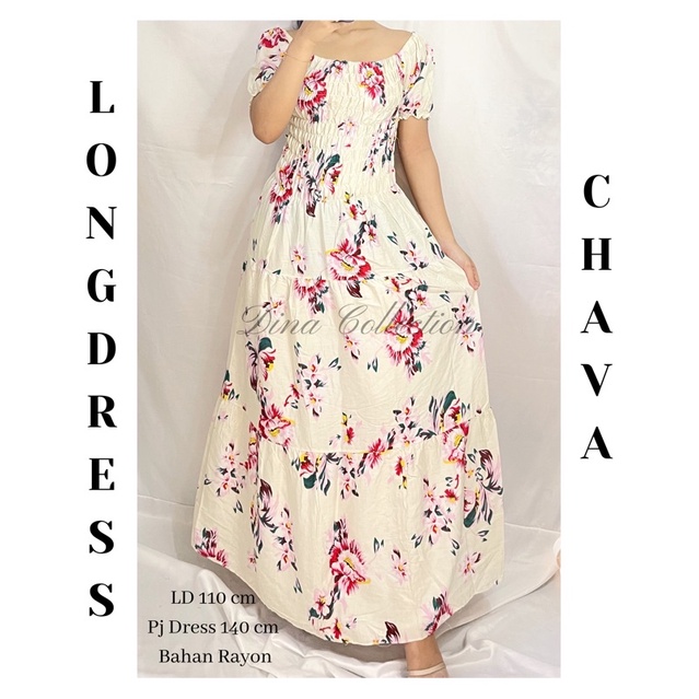 LONGDRESS CHAVA | Dress rayon premium bali