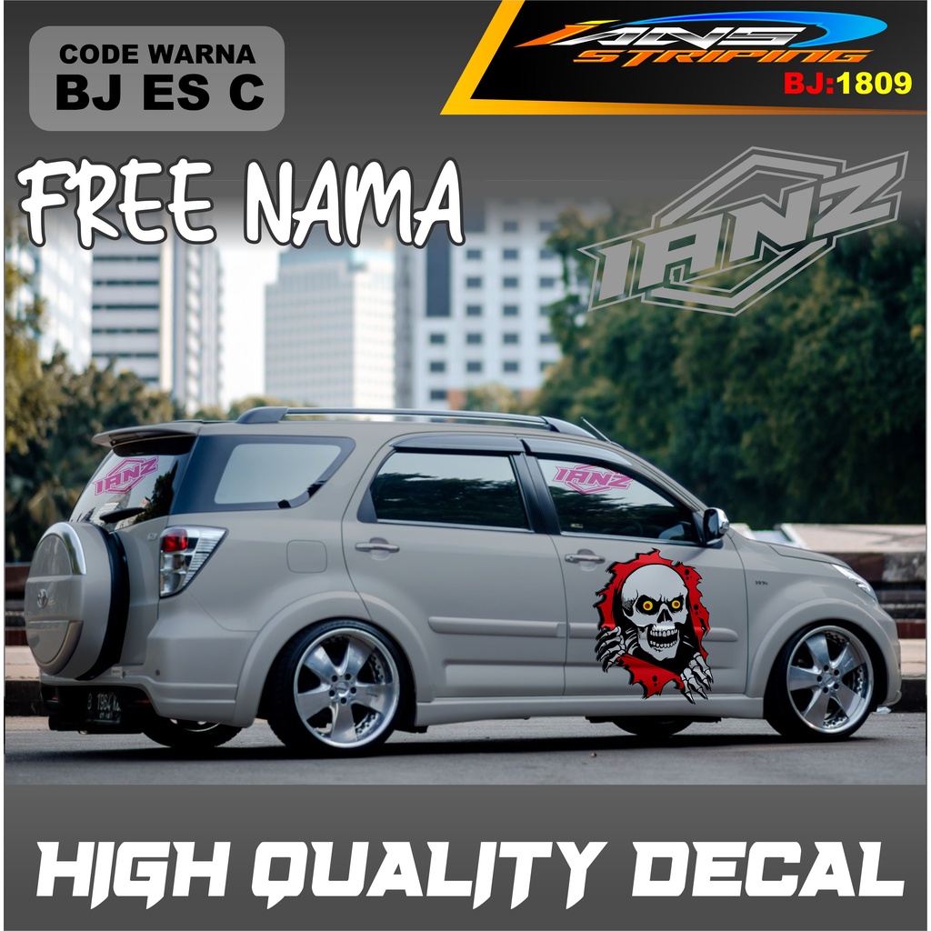 STICKER MOBIL TERIOS / STIKER MOBIL GRAND LIVINA / VARIASI STIKER MOBIL AVANZA / STIKER MOBIL XENIA / STIKER MOBIL