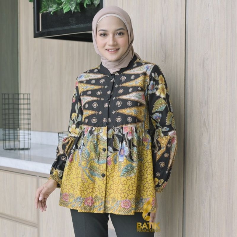 BATIK PRABUSENO BLOUSE KAYLA ATASAN BAJU BATIK WANITA PRABUSENO / ATASAN WANITA / BLOUSE WANITA