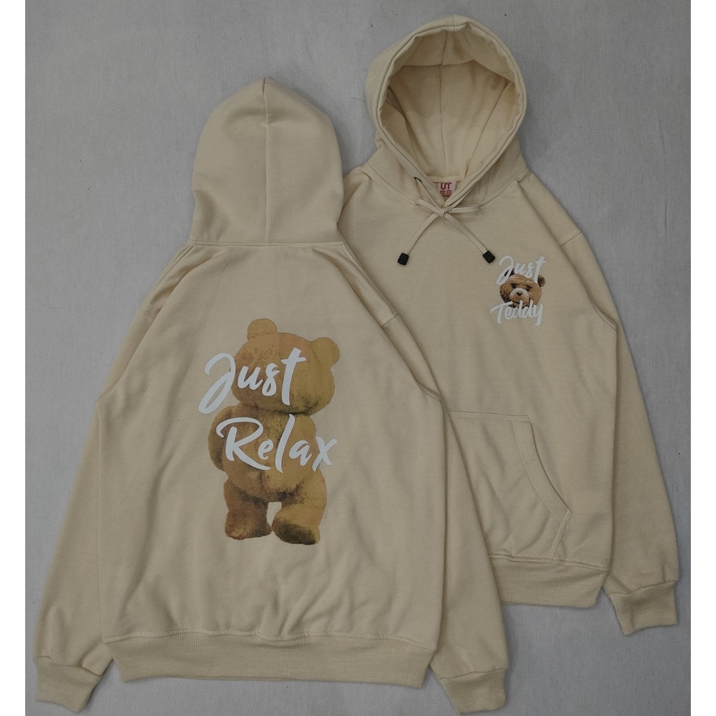 HOODIE PRIA CREAM ALONE BEAR ASH-HOODIE PRIA HITAM-HOODIE EGTN CREAM-HOODIE ASH KREM-HOODIE ORIGINAL BANDUNG