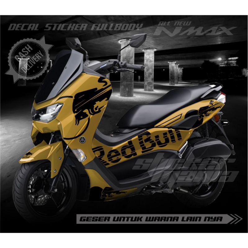 Decal sticker Nmax New Motio Redbull Full body sticker nmax (Bebas costume)