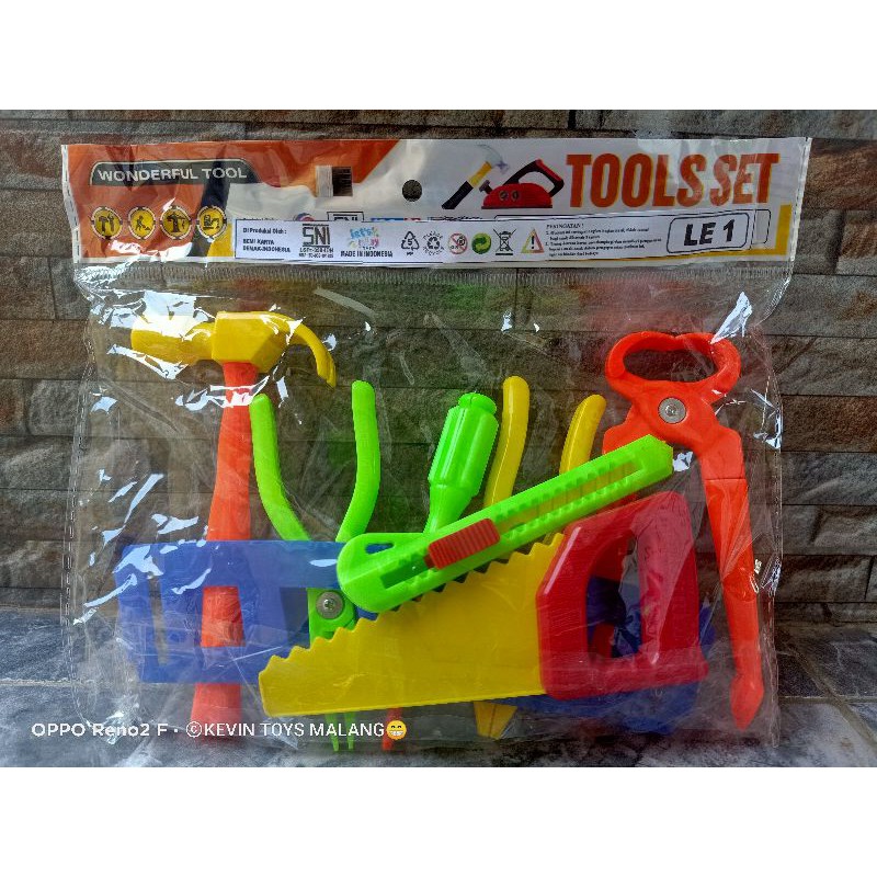 tool set little worker / mainan perkakas tukang set / super repair tools set