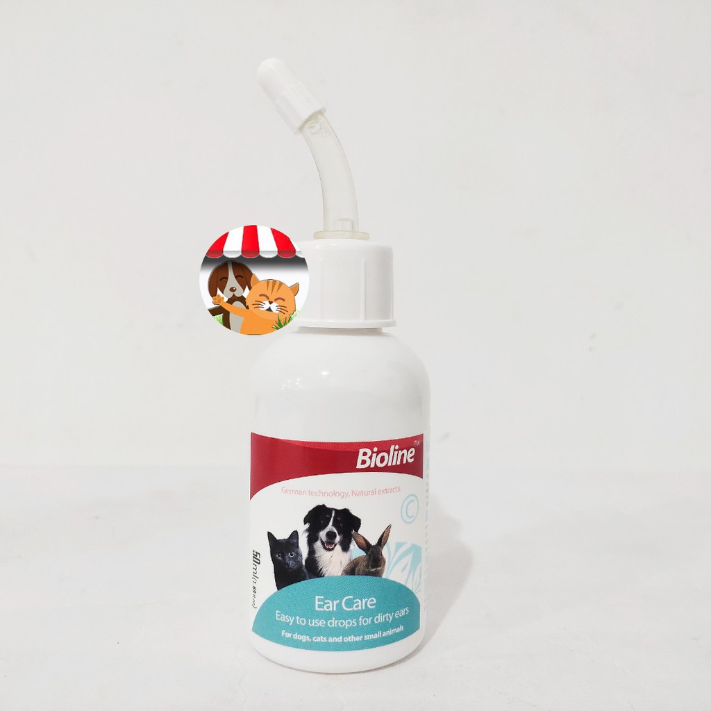 Bioline Ear Care 50ml - Pembersih Telinga Anjing Kucing