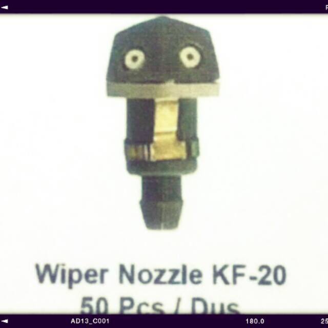 Wiper Nozzle/ Washer Nozle/ Nozel.semprotan air Kijang KF20/ 4K/ KF-20