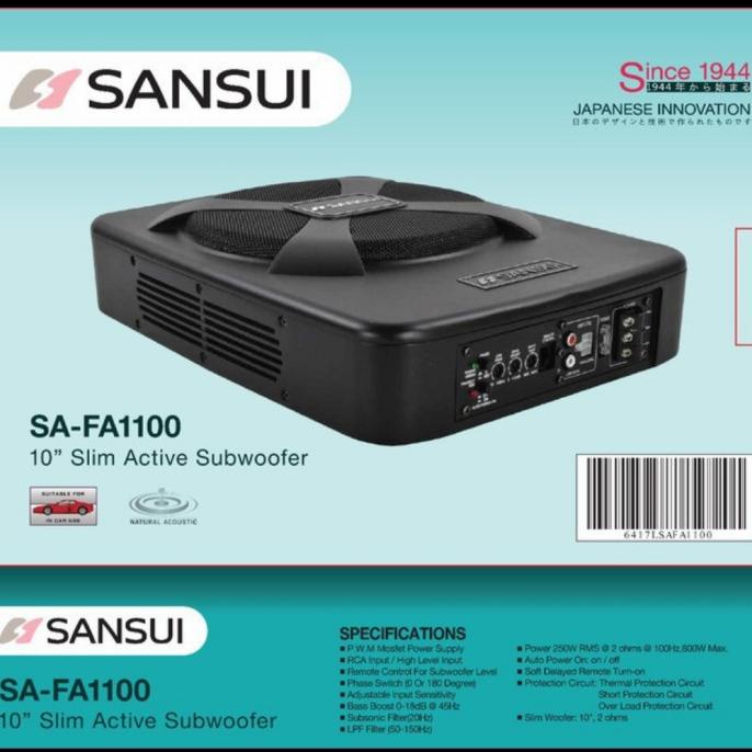 Subwofer Kolong Sansui / Basstube / Sansui SA-FA1100 10 Inch