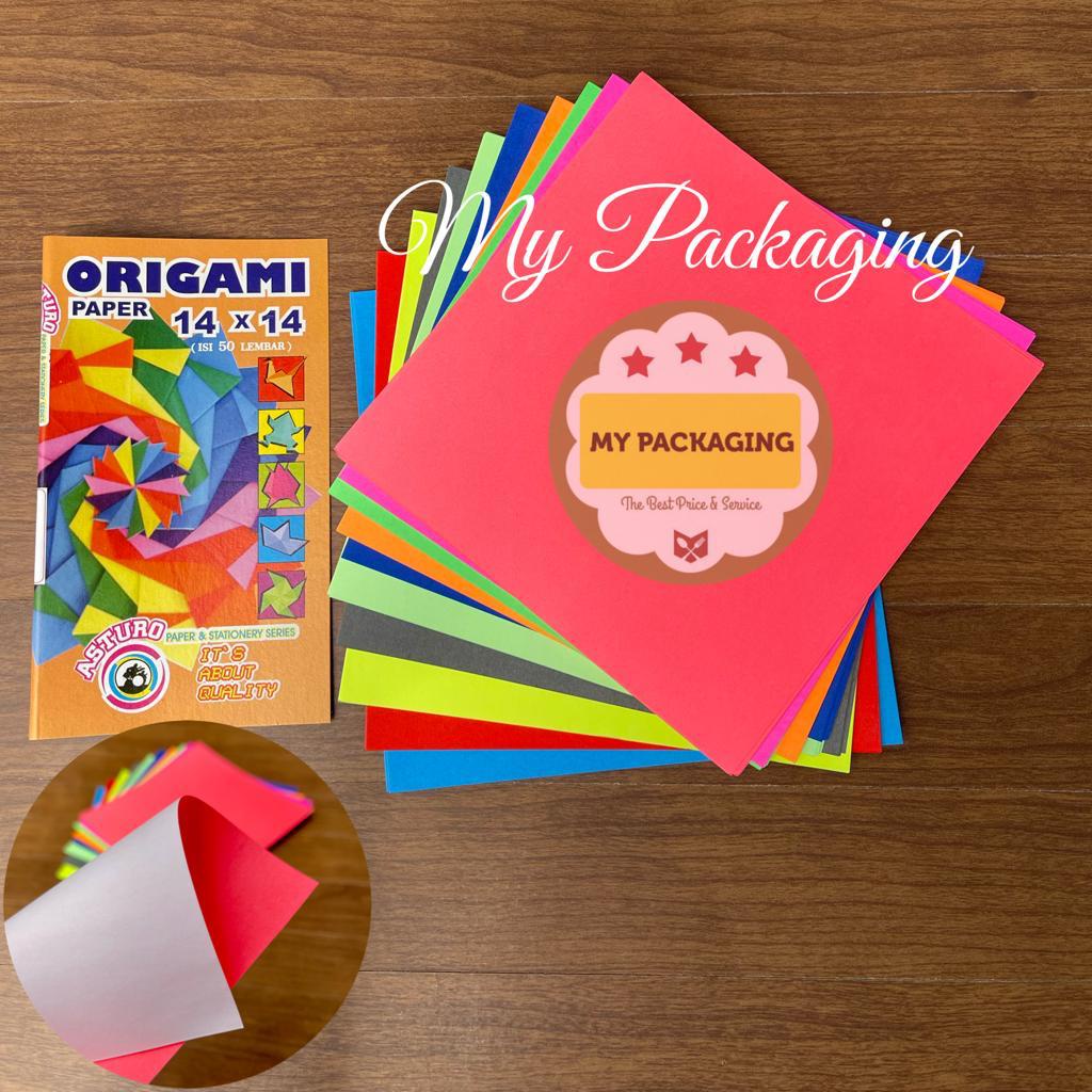 Origami Paper / Kertas Lipat Warna Terang / Spotlight kecil sedang besar