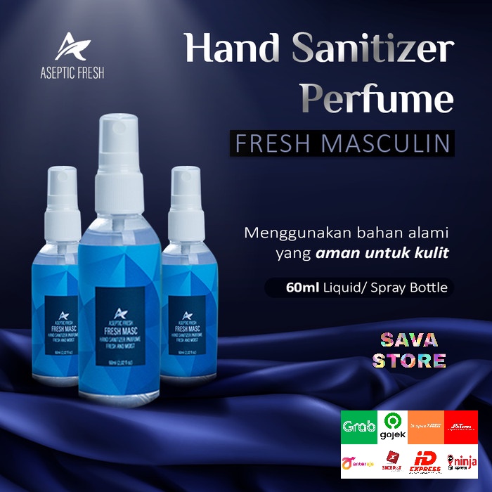 Hand Sanitizer Parfum FRESH MASCULIN PERFUME - 60ml Spray - Handsanitizer Spray