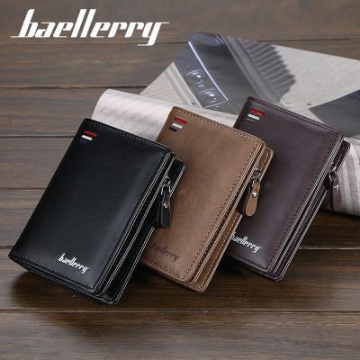 BAELLERRY D3216 Dompet Lipat Pria Kulit Bifold Wallet WK-SBY