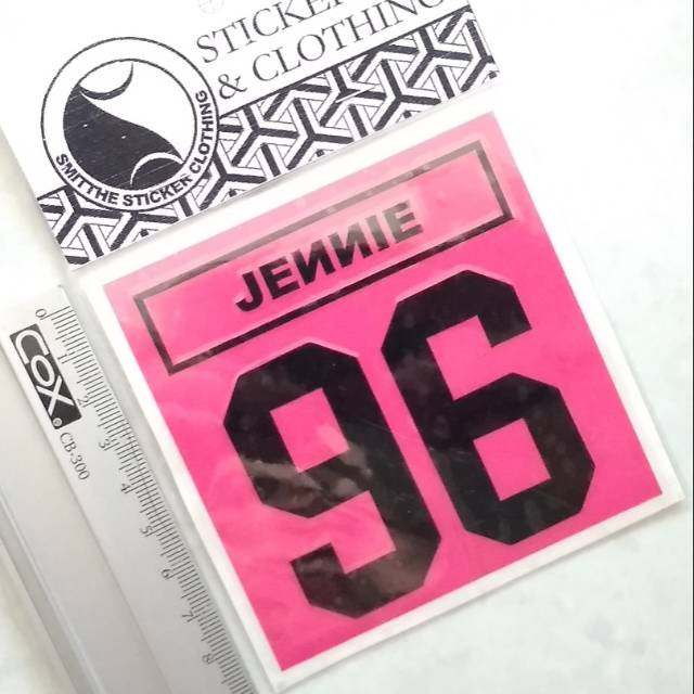 Stiker BP Jennie 96 Cutting Sticker 2W PINK