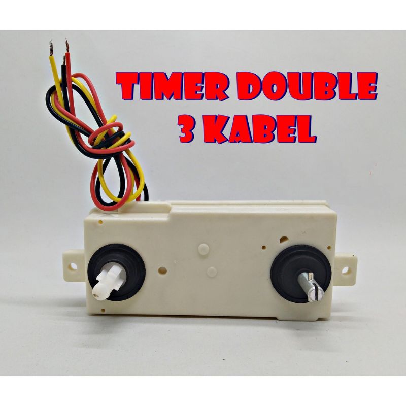 TIMER DOUBLE 3 KABEL 2 KNOP MESIN CUCI LG / TIMER WASH 3 KABEL DOUBLE MESIN CUCI LG