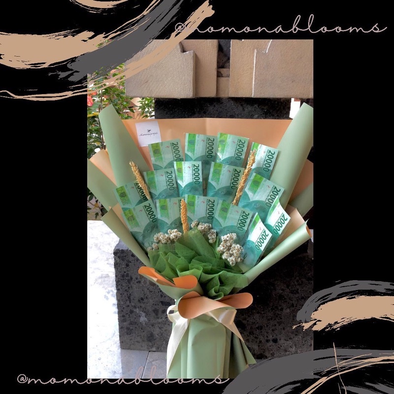 Money Bouquet/Buket Uang(Uang 20.000,15 lembar)