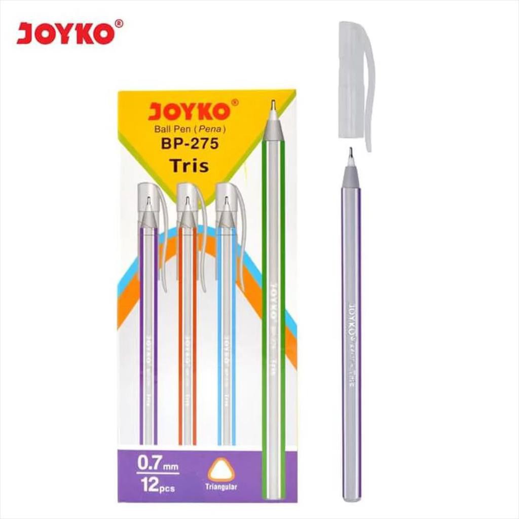 Ball Pen / Pulpen / Pena Joyko BP-275 / Tris / 1 BOX /PAK 12 PCS / 0.7mm