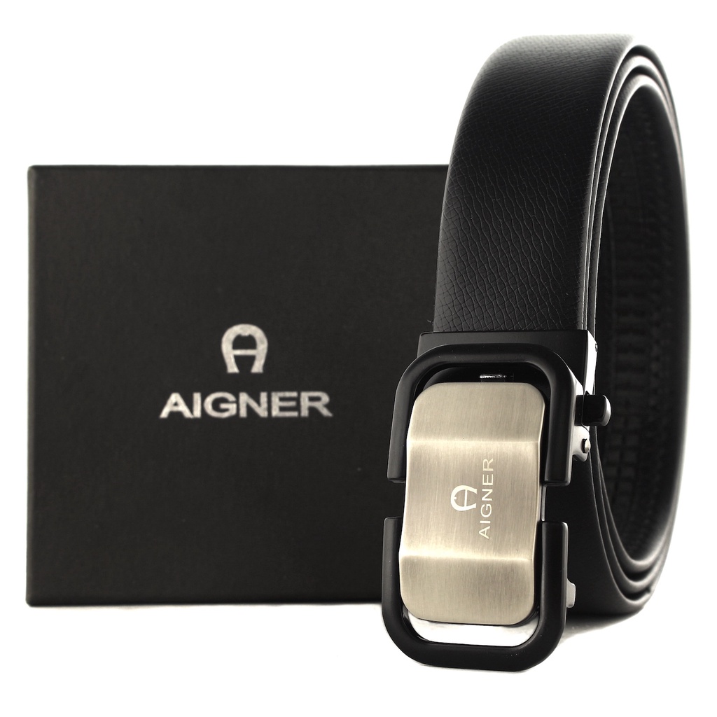 TOKOKOE | AIGNER | IKAT PINGGANG PRIA REL | BIG SIZE 150CM | SABUK PREMIUM REAL LEATHER MEN BELT CMP