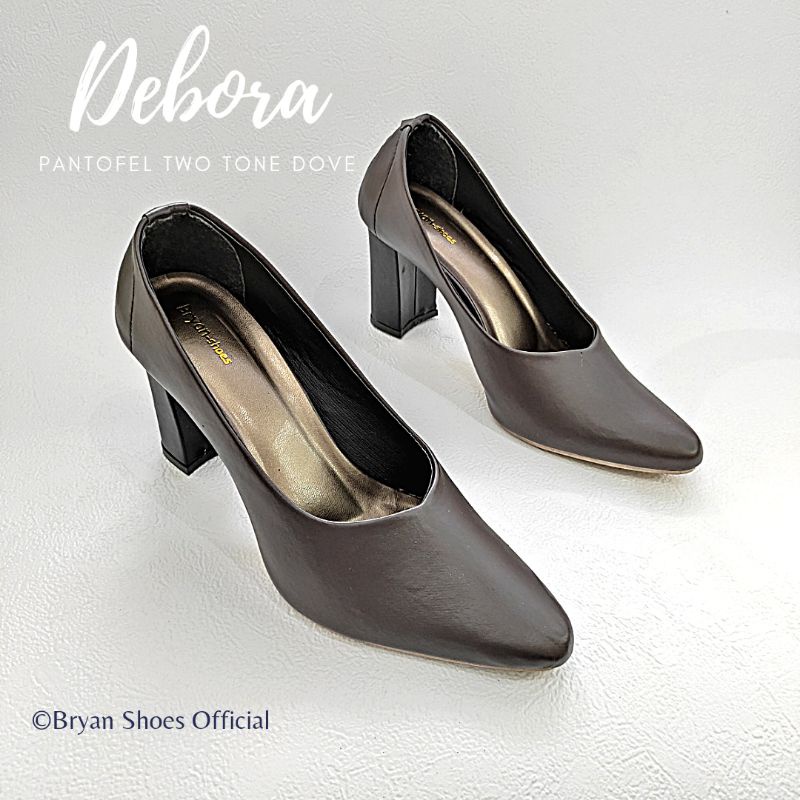 Bryan Debora Dove Sepatu Pantofel Heels Tahu Formal Kantor Kerja Bigsize Oversize Jumbo 36-40 41 42 43