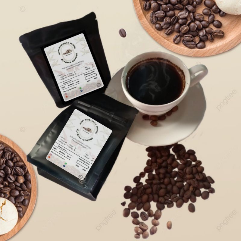 

Altama coffee robusta asli 100% murni tanpa campuran (Bubuk)