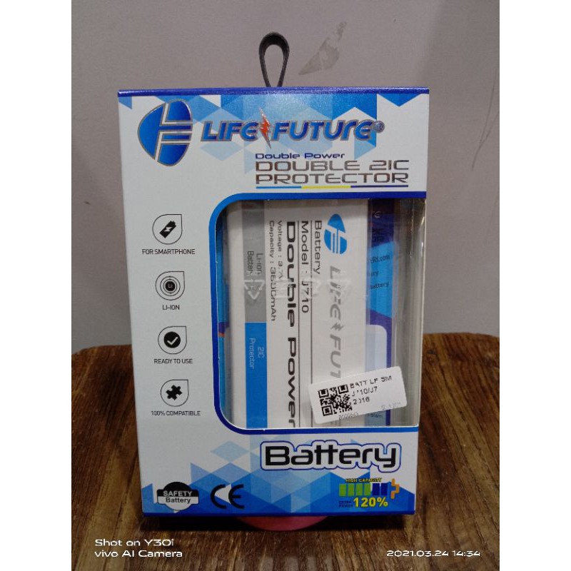 BATRE DOUBLE POWER SAMSUNG J710 / J7 2016 LIFE FUTURE