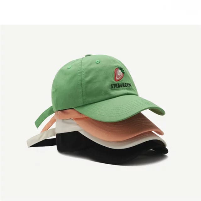 Topi Baseball Premium Strobery Topi Polos Pria Baseball Pria Wanita Topi Korea