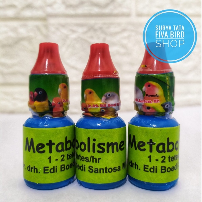 Metabolisme Dosis Tinggi Metabolis Dr.Edi label hijau vitamin penggacor burung