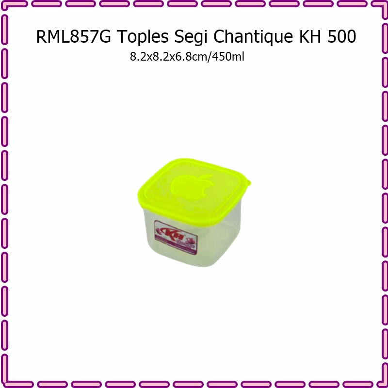 Toples Segi Mini Cantik KH 450ml &amp; 700ml