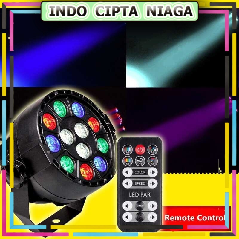 KUMASTB Lampu Sorot LED RGB Disko Party DMX 12W Remote Control - STL47