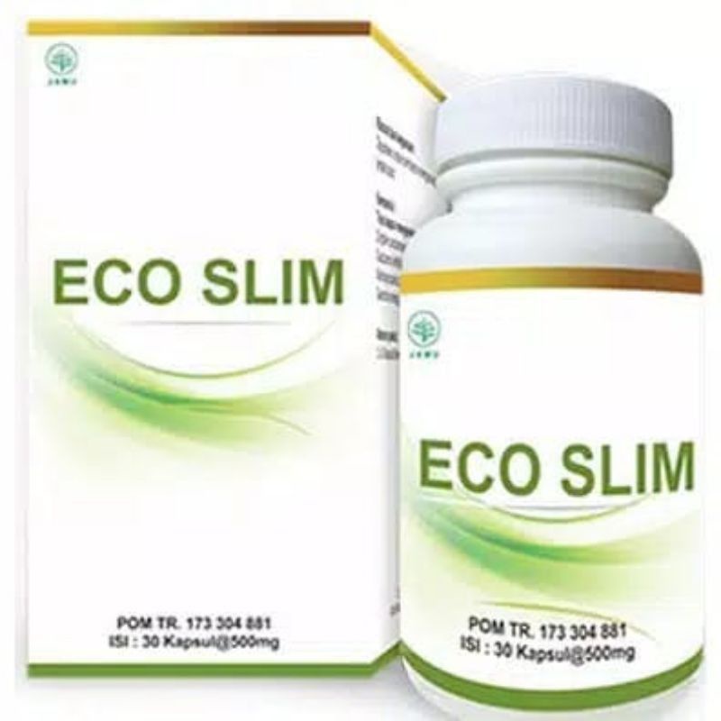 Eco Slim Asli Original Obat Pelangsing Herbal 30 Capsul BPOM Aman Asli Obat Diet