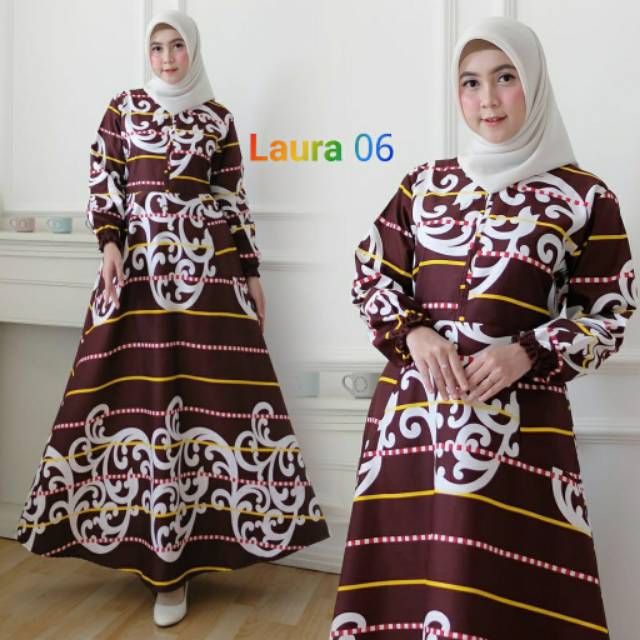 Gamis dress Laura syari Real pic