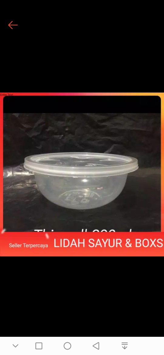 Thinwall Mangkok 200 Ml 200ml Kontainer Plastik Wadah Makanan Salad Buah Dm