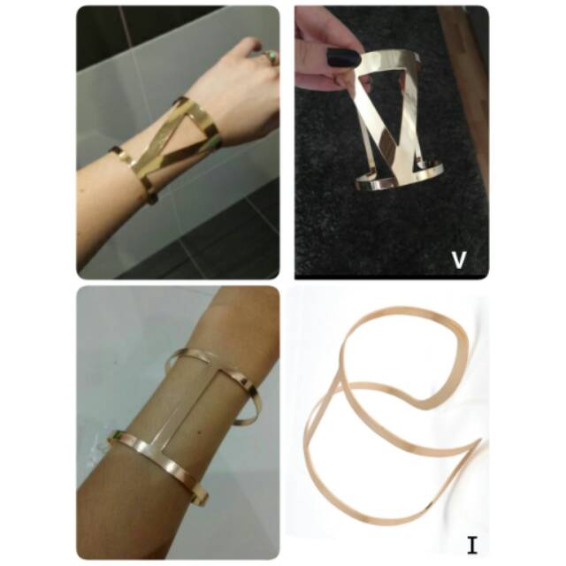 GELANG TANGAN FASHION EMAS IMITASI BANGELS BANGEL BRACELET GOLD edition