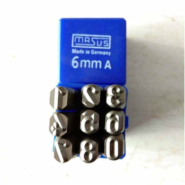 

Promo KETOK ANGKA (0-9) ukuran 6 mm / FIGURE STAMP PUNCH 6mm MERK MASUS