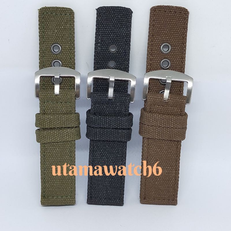 Tali jam tangan canvas Nato,strap kanvas Nato super Tebal