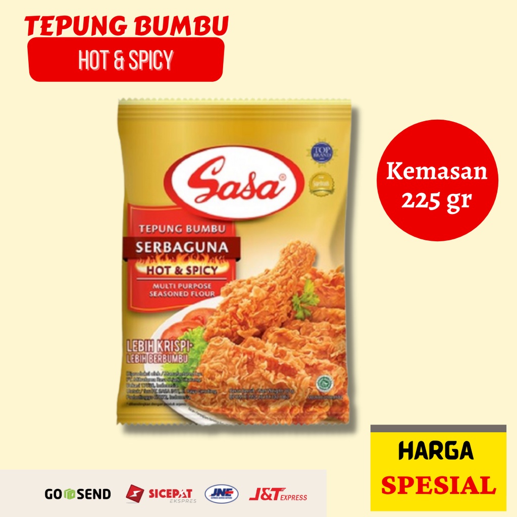 

Tepung bumbu sasa hot n spicy 225gr (Pedas}