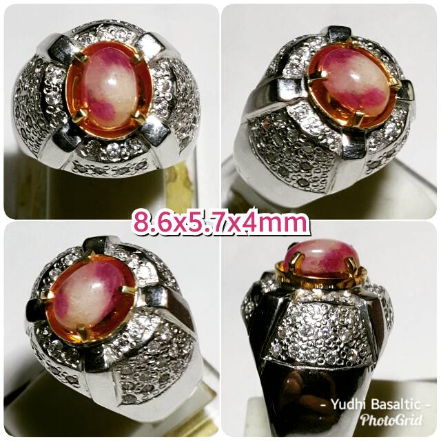 Natural Ruby Burma Merah Putih